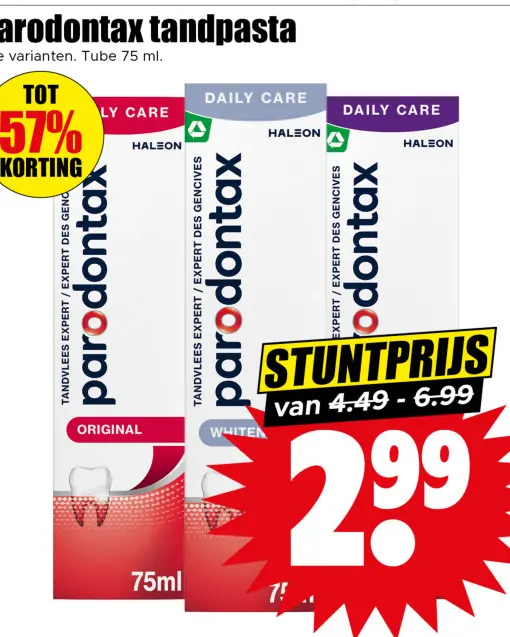 Aanbieding: parodontax tandpasta