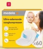 Aanbieding: Medela Ultra Ademende Zoogkompressen 60 stuks