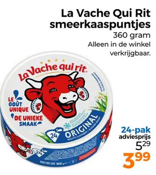 Aanbieding: La Vache Qui Rit smeerkaaspuntjes