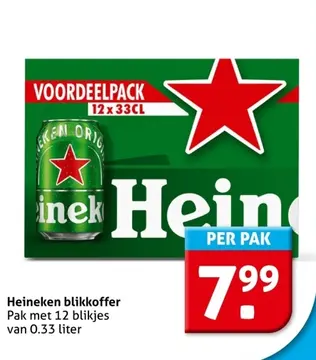 Aanbieding: Heineken blikkoffer
