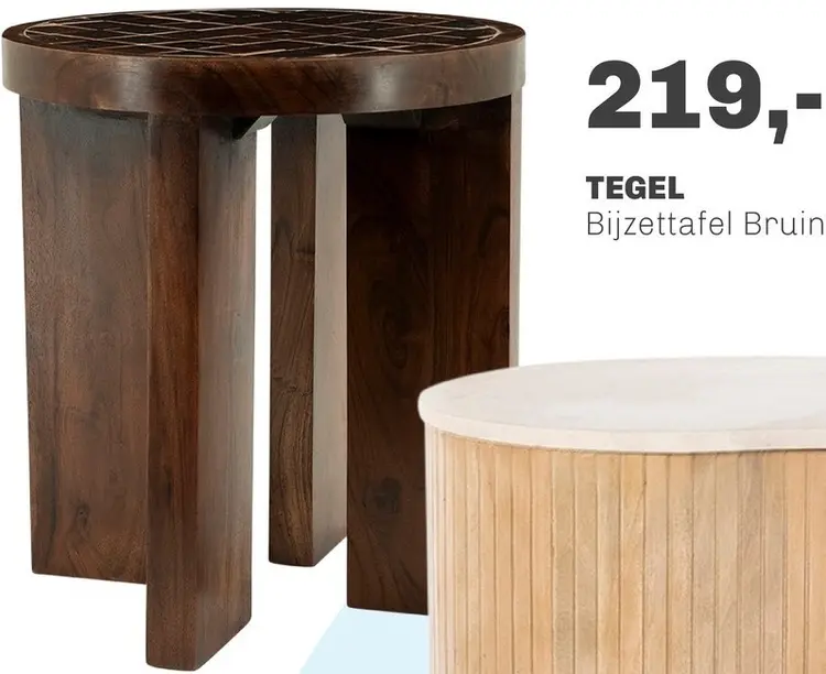 Aanbieding: Tegel Bijzettafel