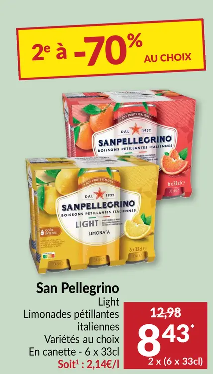 Offre: San Pellegrino Light