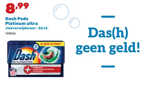 Promotie: Dash Pods Platinum ultra