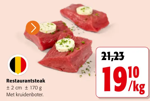 Promotie: Restaurantsteak
