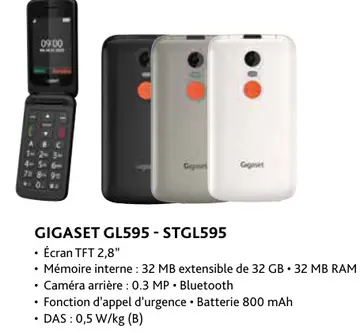 Offre: Gigaset gl595 - stgl595
