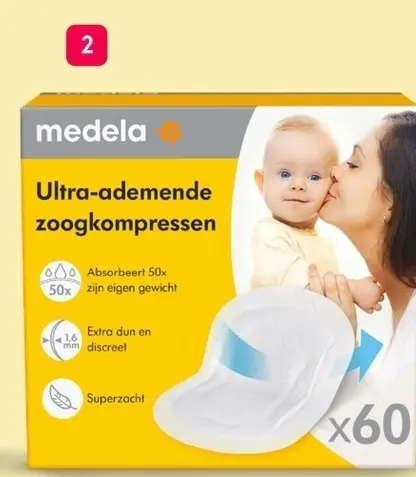 Aanbieding: Ultra-ademende zoogkompressen