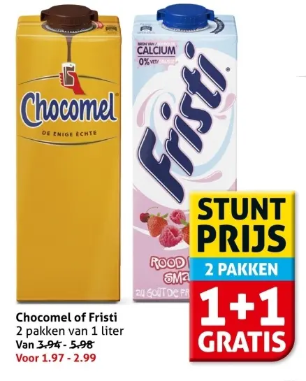 Aanbieding: Chocomel of Fristi