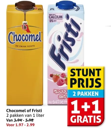 Aanbieding: Chocomel of Fristi