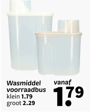 Promotie: Wasmiddel voorraadbus