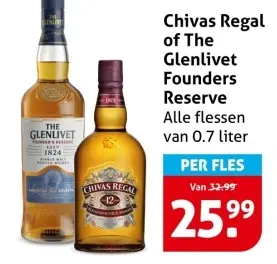 Aanbieding: Chivas Regal of The Glenlivet Founders Reserve