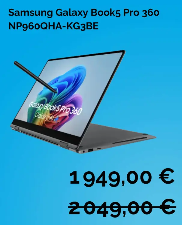 Offre: Galaxy Book5 Pro 360