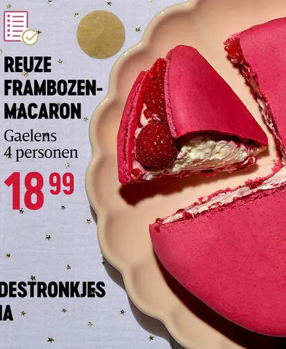 Aanbieding: Frambozen-macaron