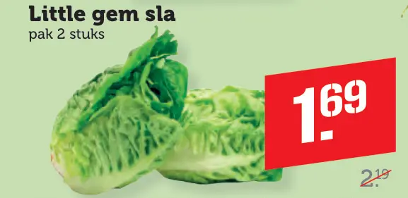 Aanbieding: Little gem sla