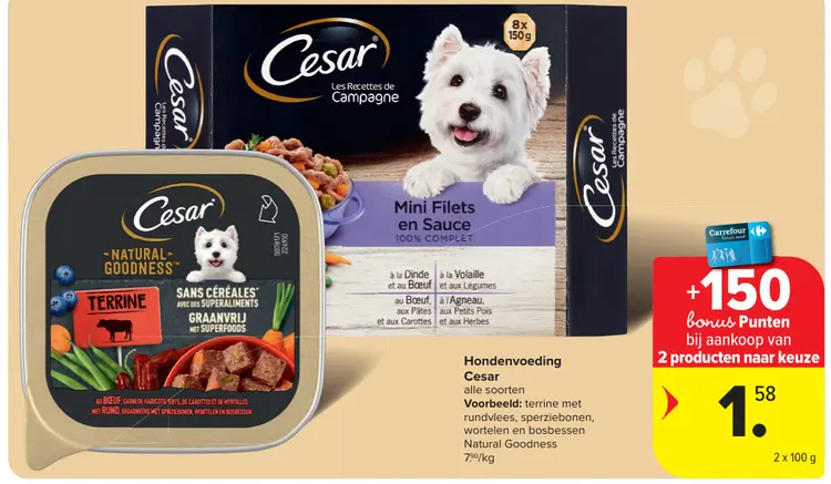 Promotie: Hondenvoeding Cesar