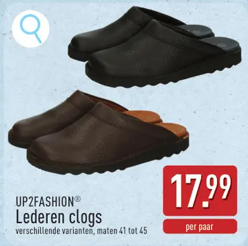 Aanbieding: Lederen clogs