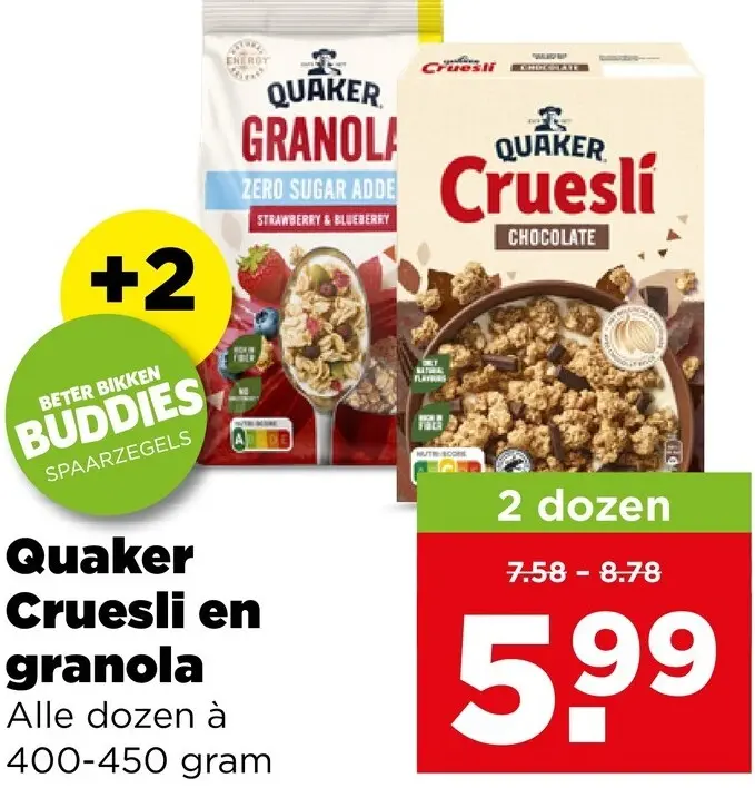 Aanbieding: Cruesli en granola