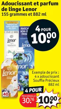 Offre: Adoucissant et parfum de linge