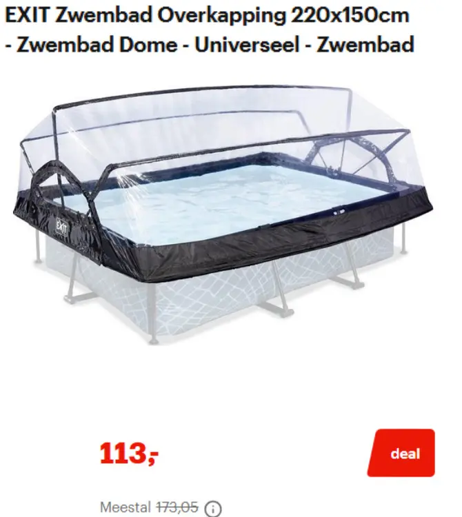 Aanbieding: Zwembad Overkapping