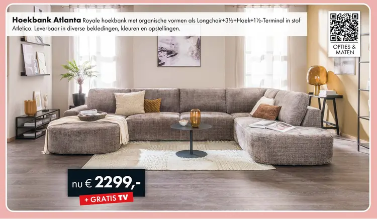Aanbieding: Atlanta hoekbank
