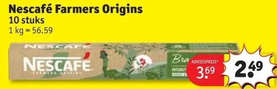 Promotie: Nescafé Farmers Origins