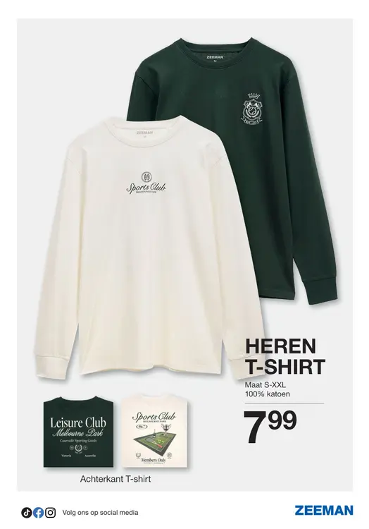 Promotie: Heren T-shirt