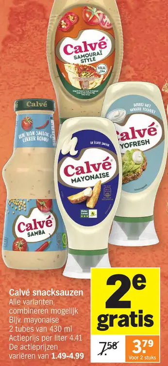 Promotie: Calvé snacksauzen
