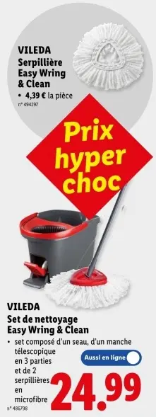 Offre: Set de nettoyage Easy Wring & Clean