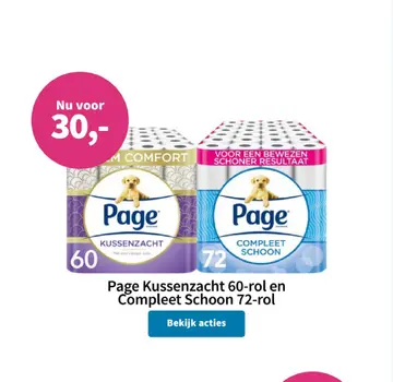 Aanbieding: Page Kussenzacht en Compleet Schoon