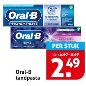 Aanbieding: Oral-B tandpasta