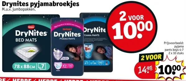 Aanbieding: Drynites pyjamabroekjes