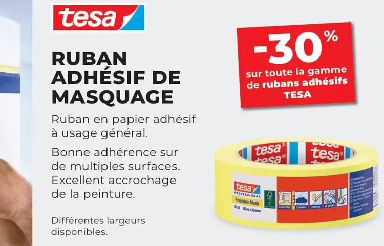 Offre: Ruban adhésif de masquage