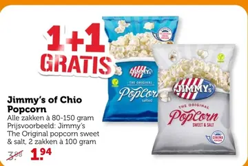 Aanbieding: Jimmy's of Chio Popcorn