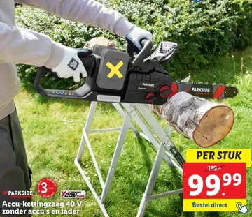Aanbieding: Accu-kettingzaag 40 V zonder accu's en lader