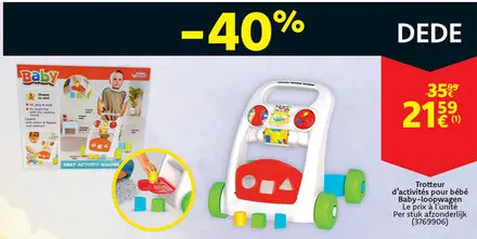 Offre: Trotteur d'activités pour bébé / Baby-loopwagen