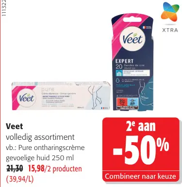 Promotie: Veet volledig assortiment