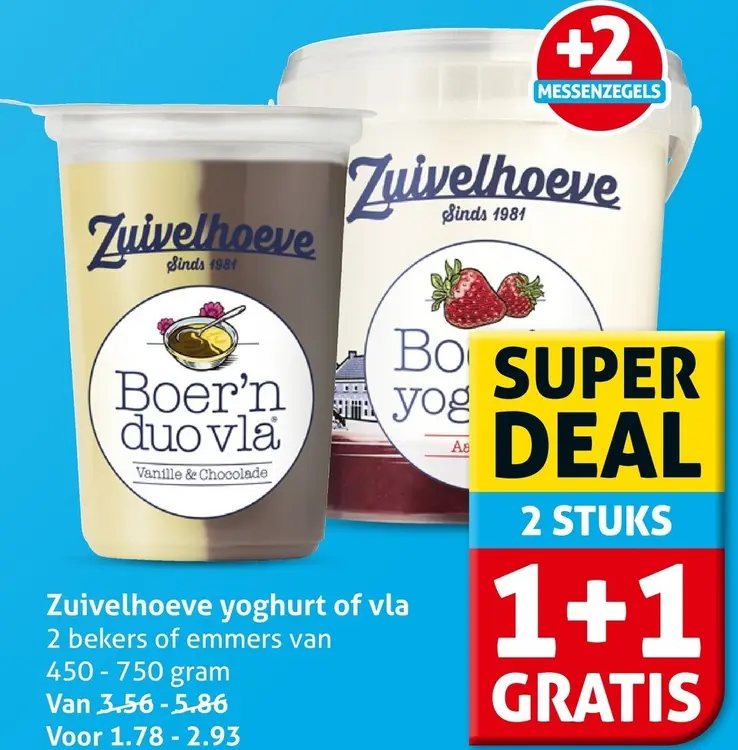 Aanbieding: Yoghurt of vla