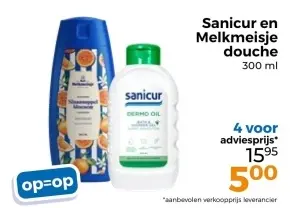 Aanbieding: Sanicur en Melkmeisje douche