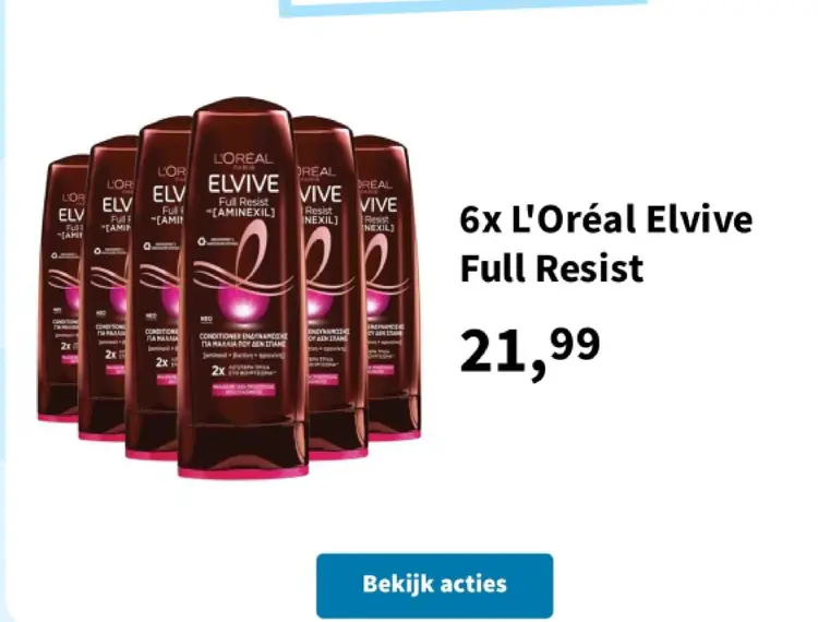 Promotie: Elvive Full Resist
