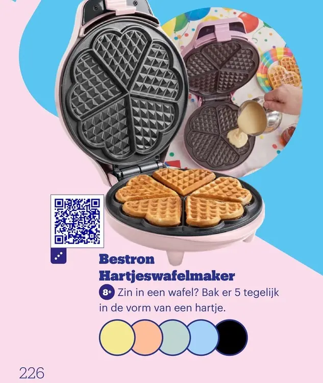 Promotie: Bestron Hartjeswafelmaker