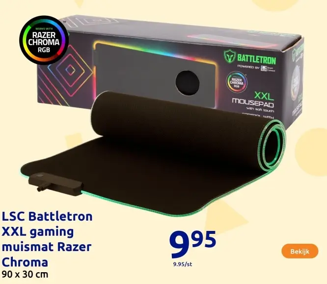 Aanbieding: LSC Battletron XXL gaming muismat Razer