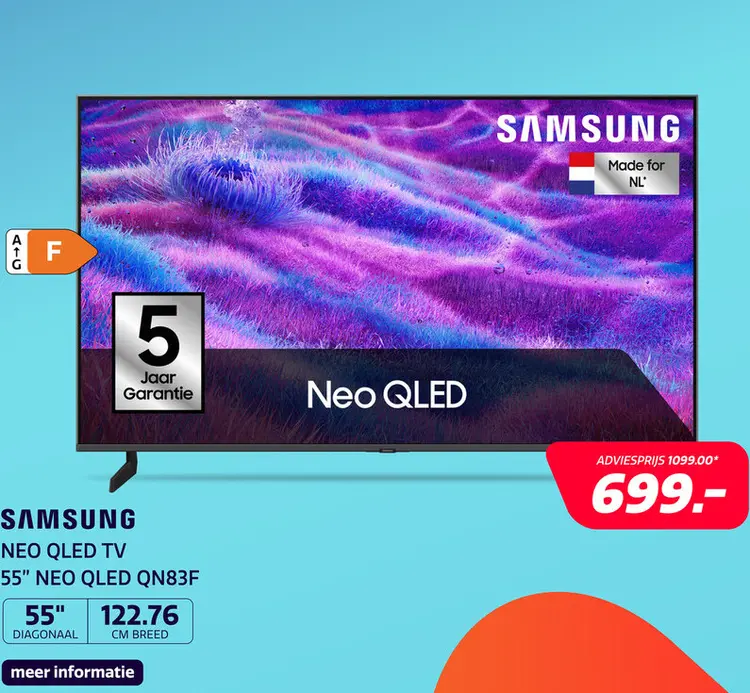 Aanbieding: Samsung 55" NEO QLED QN83F Mini LED (2025)