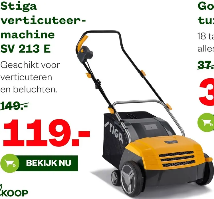 Aanbieding: Stiga Verticuteermachine SV 213 E