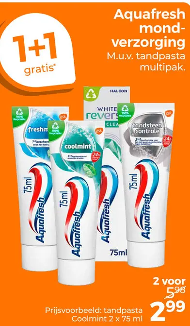 Aanbieding: Aquafresh mondverzorging