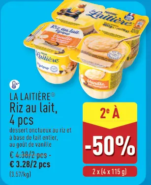 Offre: Riz au lait