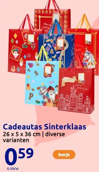 Aanbieding: Cadeautas Sinterklaas