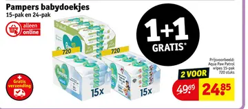 Aanbieding: Pampers babydoekjes