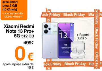 Offre: Redmi Note 13 Pro+ 5G