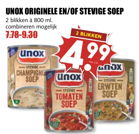 Aanbieding: Originele en/of stevige soep