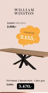 Aanbieding: Eettafel