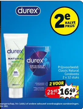 Aanbieding: Durex originals classic natural